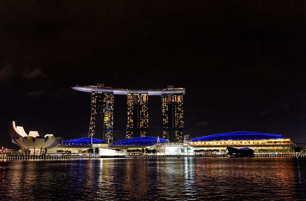 Singapore - Marina Bay at night